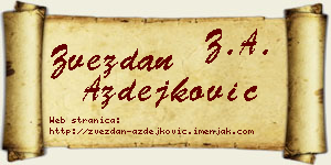 Zvezdan Azdejković vizit kartica